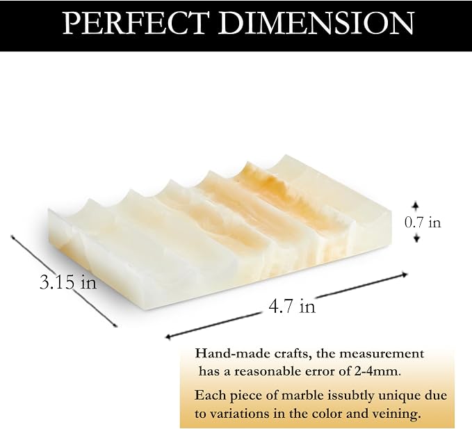 Luxurious Marble Soap Dish Jewelry Ring Tray - Image 2
