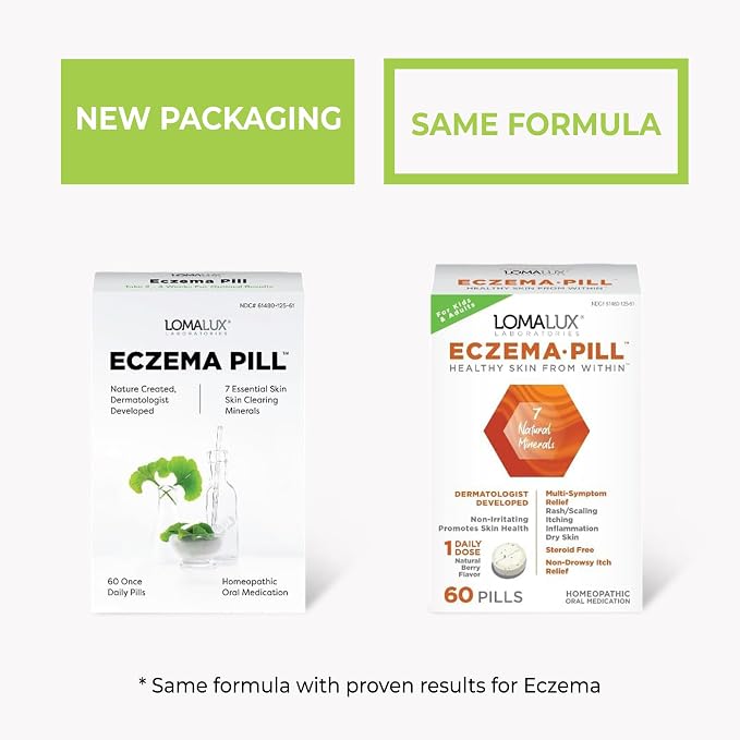 Loma Lux Eczema Pills – Natural Eczema Treatment Relief Remedy – Dermatologist - Image 7