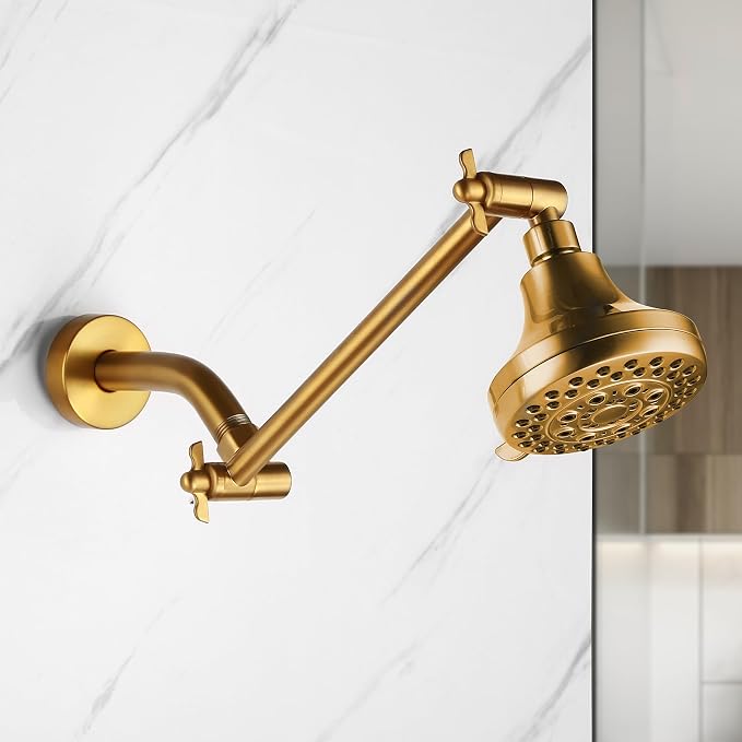 Shower Head Extension Arm, 10 Inch Adjustable Shower Arm - Image 3