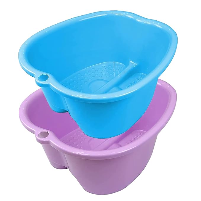 2 Pcs Foot Soaking Bath Basin by HOMELEX