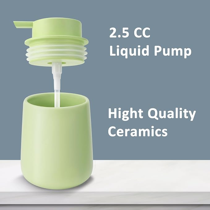 Soap Dispenser Ceramic with Easy-to-Press Pump Hand Lotion Liquid Dispenser - Image 7