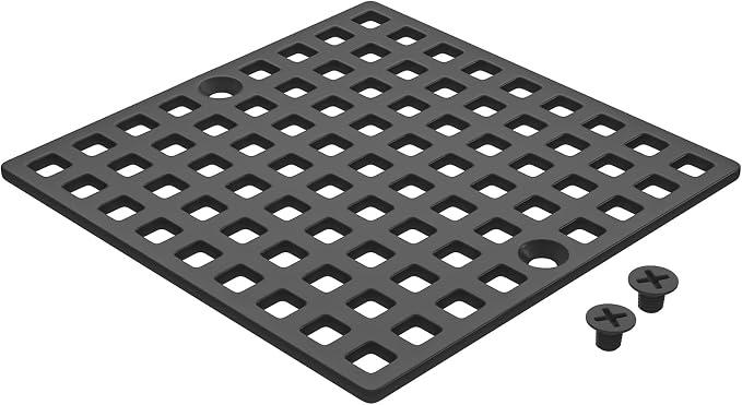 3-7/8" Matte Black Shower Drain Cover by Yaseingoo