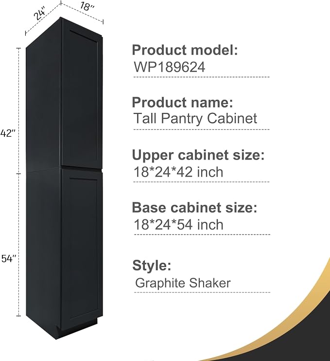 Storage Cabinet, 2 Soft Close Doors, 5 Adjustable Shelves, 2 Portion, - Image 3