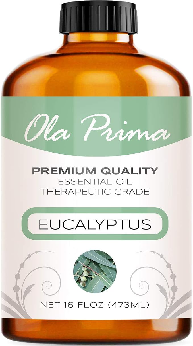 Ola Prima Eucalyptus Essential Oil 16oz Bulk – Therapeutic Grade by OlaPrima