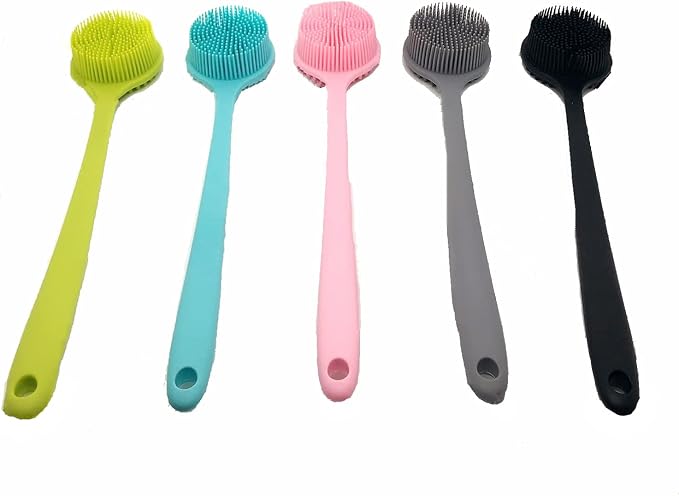 Silicone Body Scrubber, Long Handle Back Scrubber - Image 8