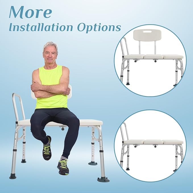 Winado Tub Transfer Bench for Bathtub - Image 4