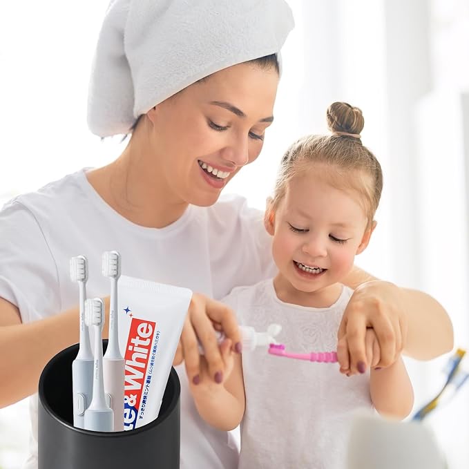 Matte Black Toothbrush Holders for Bathrooms - Image 2