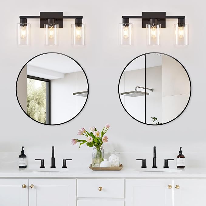 3-Light Bathroom Vanity Light, Bathroom Wall Sconce Lamp - Image 5