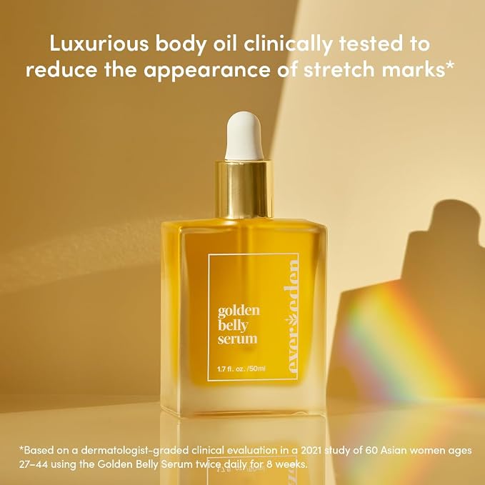 Evereden Golden Belly Serum, 1.7 fl oz. | Clean & Vegan Women's Belly Oil - Image 4