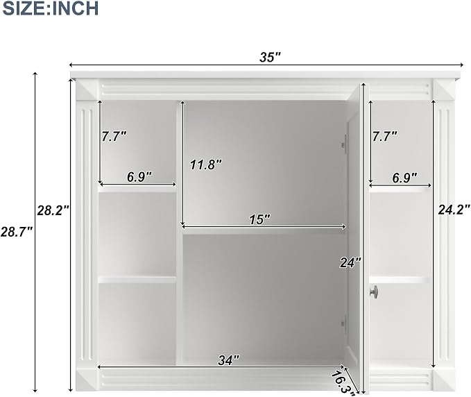 Merax Bathroom Medicine Cabinet - Image 2
