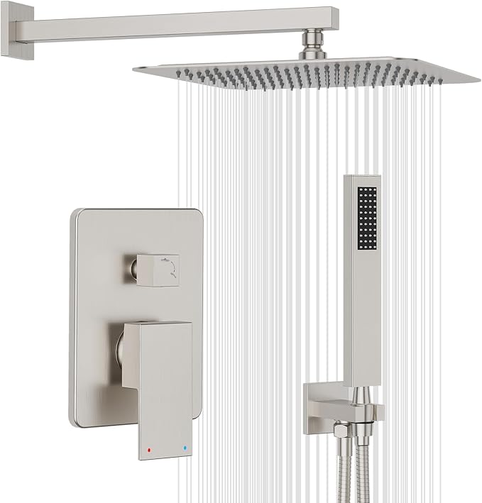 Gabrylly Shower System, High-Pressure 10" Stainless Steel Rain Showerhead by GABRYLLY