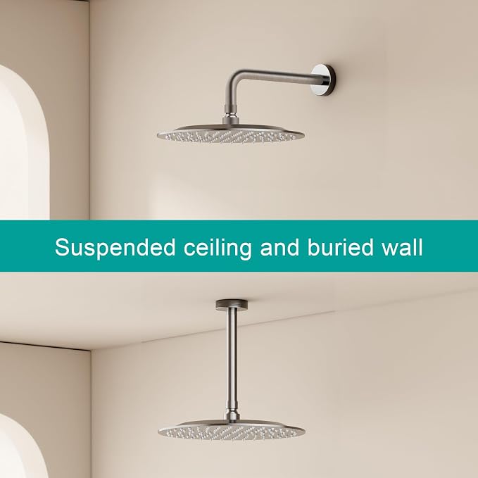 All Metal Rain Shower Head - Image 3