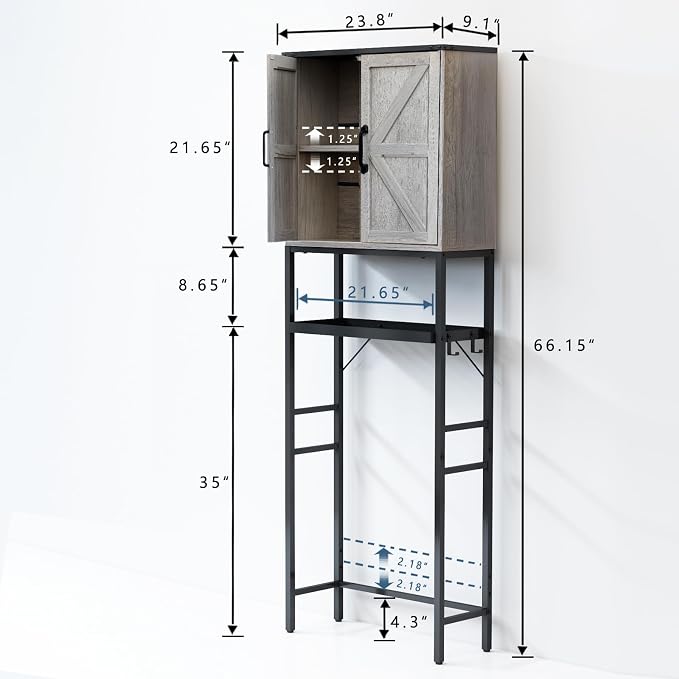 Over The Toilet Storage Cabinet, Bathroom Above Toilet Cabinet Organizer - Image 2