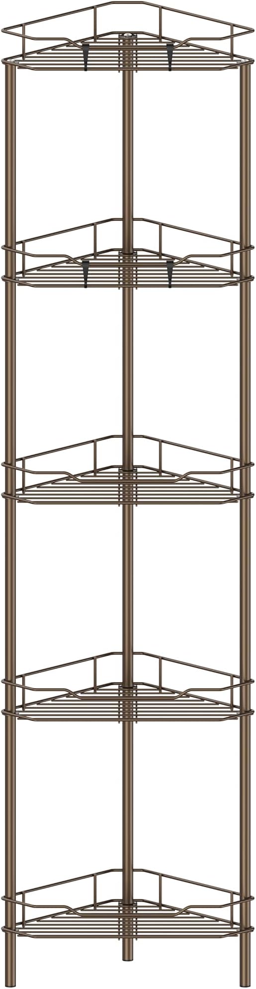 5 Tier Floor Standing Corner Shower Caddy Organizer Shelf by HuggieGems