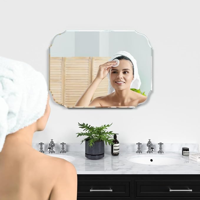 Silver Wall Mirror-Beveled Edge Frameless Mirror - Image 5