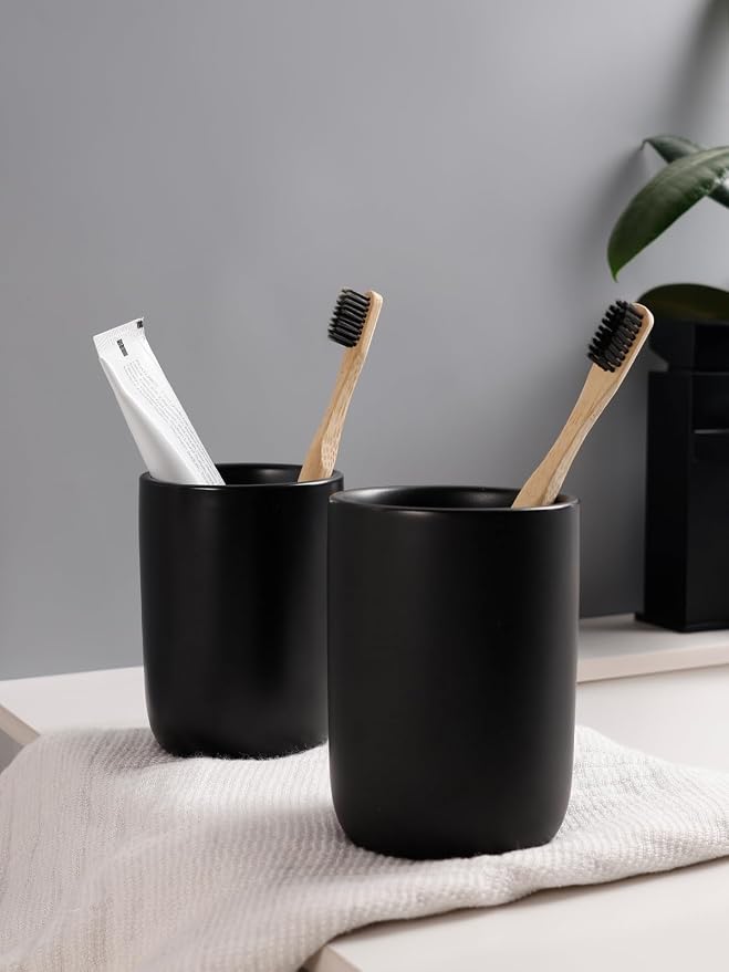 Bosilunlife Soap Dispenser and Toothbrush Holder Set - Image 7