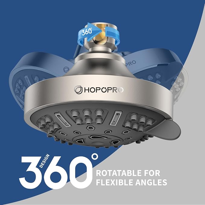 HOPOPRO Upgraded 9 Settings High Pressure Shower Head, NBC News Recommended - Image 3