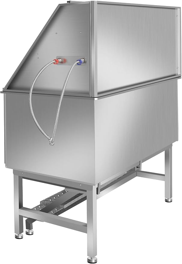 50" Stainless Steel Dog Washing Station, Pet Grooming Tub - Image 9