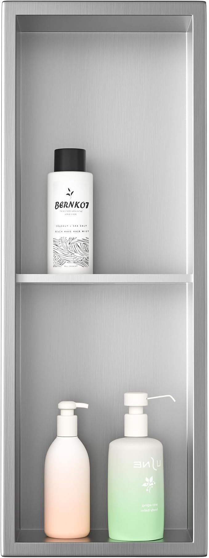 Stainless Steel Shower Niche 24"×8" Brushed - Image 6