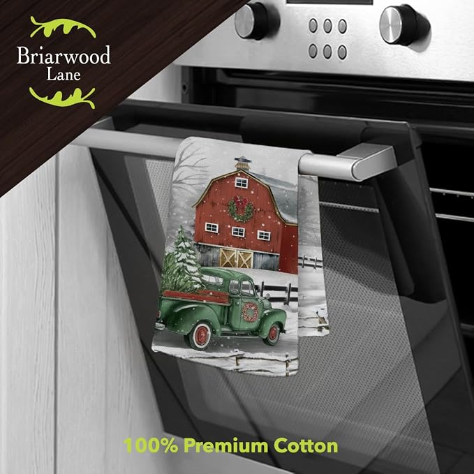 Briarwood Lane Christmas on The Farm Hand Towel - Image 2