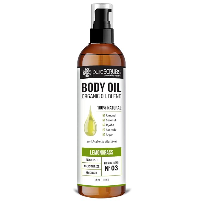 pureSCRUBS Ultra Moisturizing Lemongrass Body Oil Spray by pureSCRUBS
