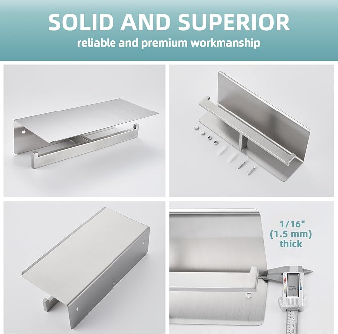 Angle Simple Bathroom Toilet Paper Holder, SUS 304 Stainless Steel Toilet - Image 8