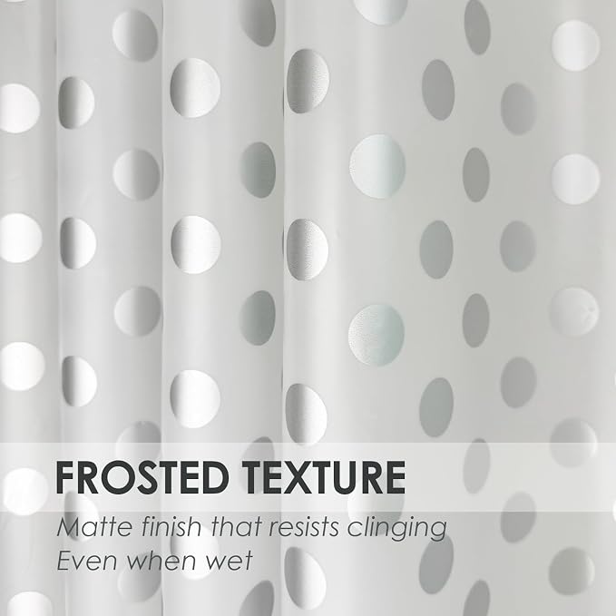 Plastic Shower Curtain Liner, Waterproof Printed PEVA Shower Curtain - Image 2
