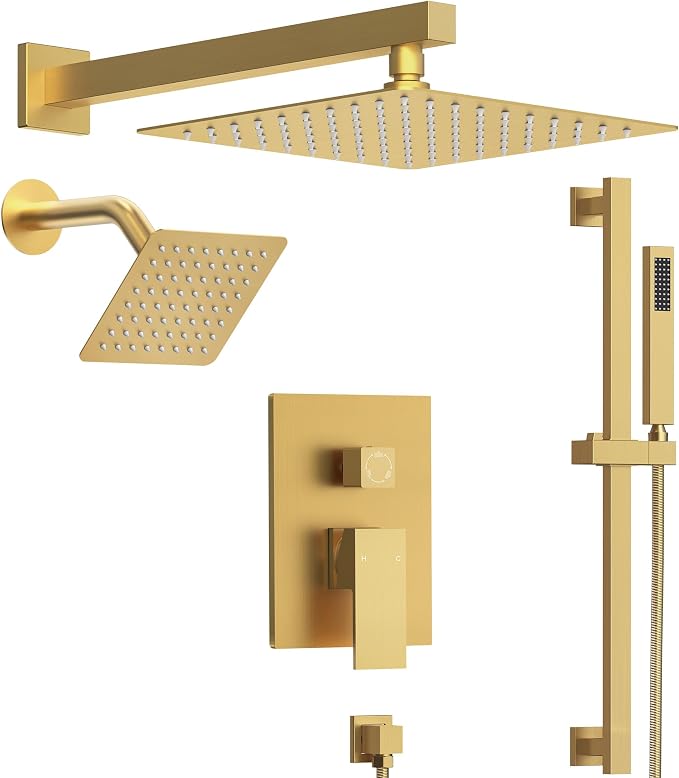 10" High-Pressure Rainfall Shower Faucet by EVERSTEIN