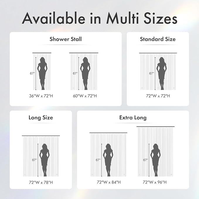 Amazer Plastic Shower Curtain Liner - Image 7