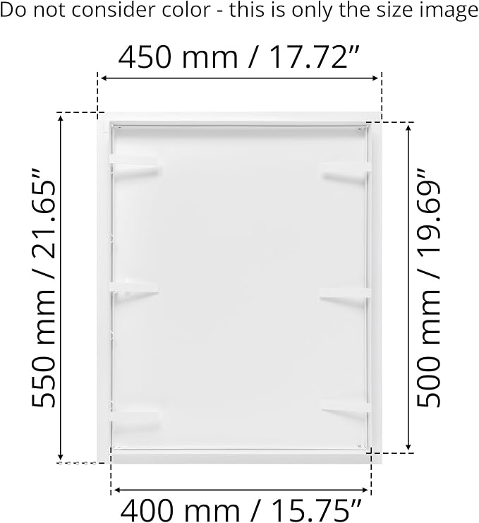 16x20 Inch White Access Panel – Metal Rectangular Wall & Ceiling Access Door - Image 3