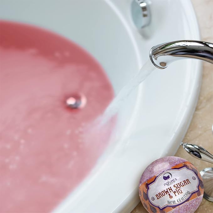 Nature's Beauty Brown Sugar & Fig Bath Bomb Multi-Pack - Image 5