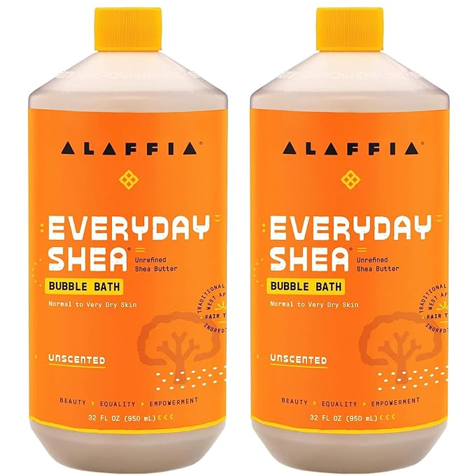 Alaffia Everyday Shea Bubble Bath, Soothe & Moisturize Skin, Made by Alaffia