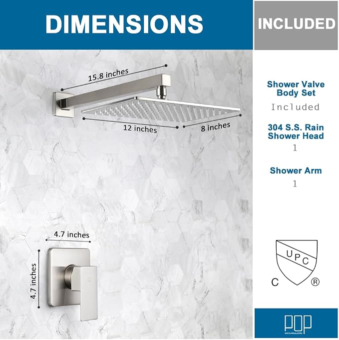 POP SANITARYWARE Shower Faucet Set - Image 7