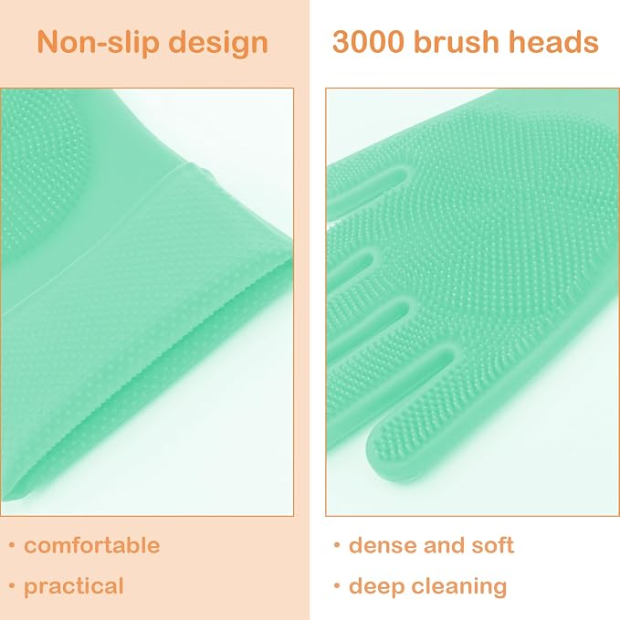 Pet Grooming Gloves, Dog Bathing Gloves - Image 3