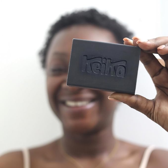 Keika Charcoal Black Soap Bar for Eczema, Men Women Teens - Image 7
