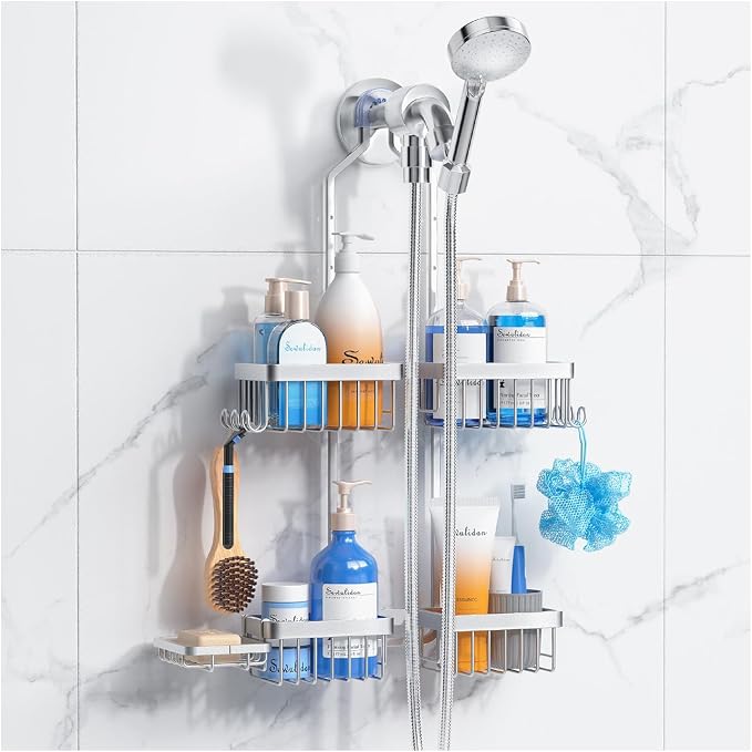 Aluminum Alloy Hanging Shower Caddy by Home
