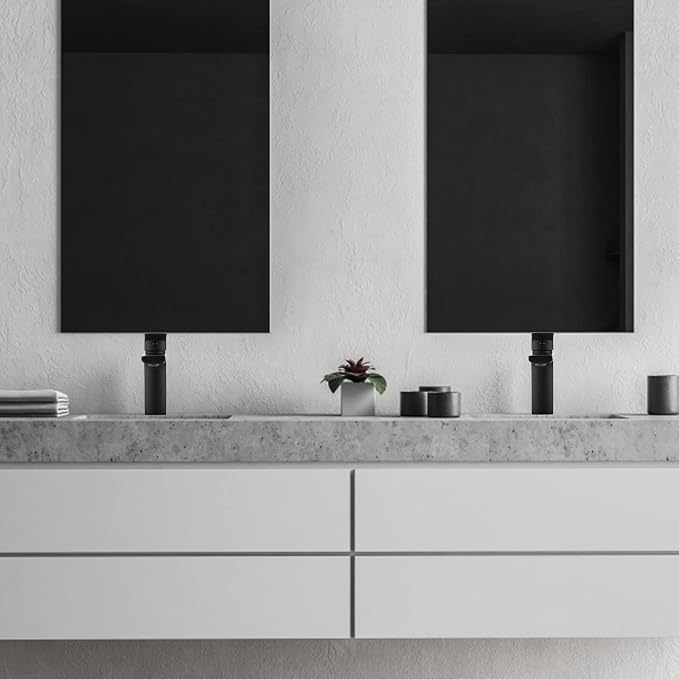 VOTON Black Vessel Sink Single Hole Tall Bathroom Faucet, RV Lavatory Vanity - Image 7