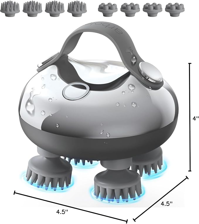 arboleaf Scalp Massager Rechargeable Head Massager Scalp Stress Relax, - Image 8