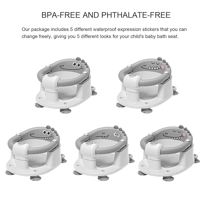 TPN Baby Bath Seat for Babies 6 Months & Up, Non-Slip Toddler Bath Seat - Image 2