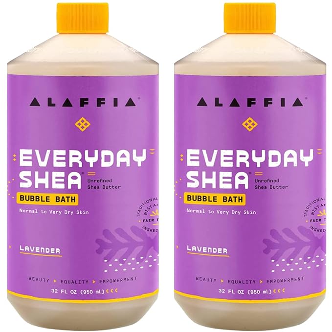 Alaffia Everyday Shea Bubble Bath, Soothe & Moisturize Skin, Made by Alaffia
