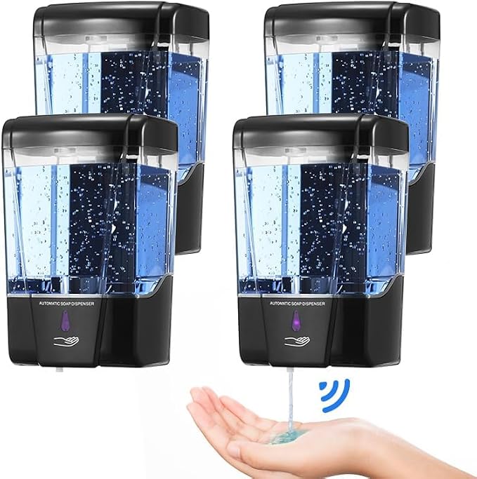4 Pack Automatic Soap Dispenser Touchless, 600 ml / 20 oz Commercial Hand Soap - Image 2
