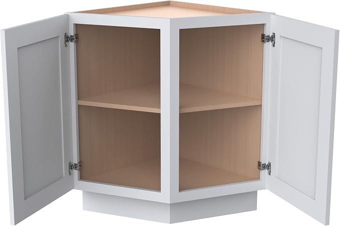 Corner Cabinet for Kitchen Bathroom, Solid Wood Frame - Image 3