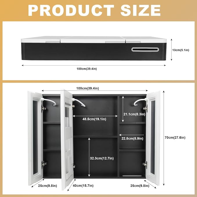 Lighted Bathroom Medicine Cabinet - Image 2