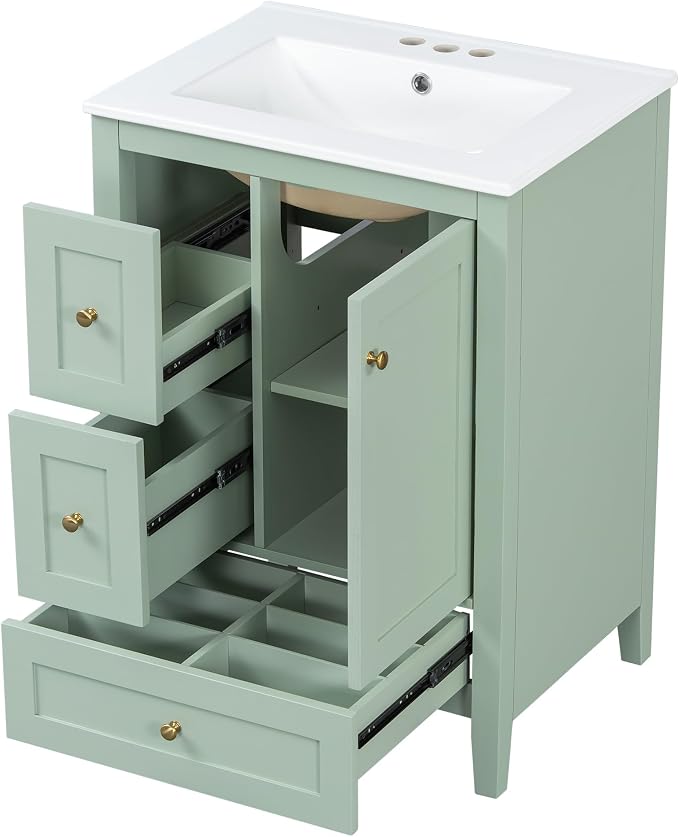 Harper & Bright Designs 24" Bathroom Vanity - Image 9