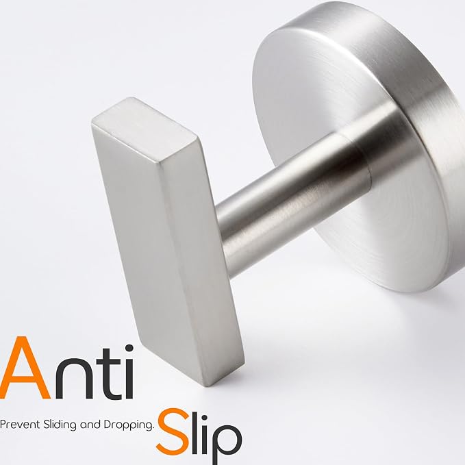 Robe Hook Brushed Nickel Bath Towel Hooks Stainless Steel Wall Hooks - Image 5