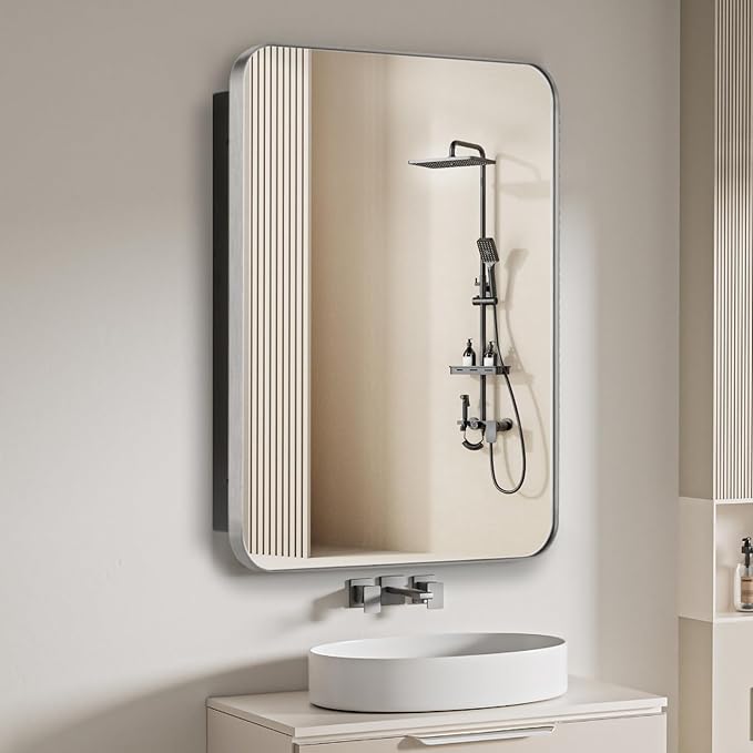 Bathroom Medicine Cabinet, Recessed & Surface Wall Cabinet by HOME