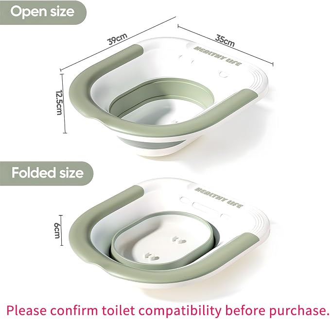 Electric Sitz Bath for Toilet, Portable and Collapsible Sitz Bath Tub for - Image 7