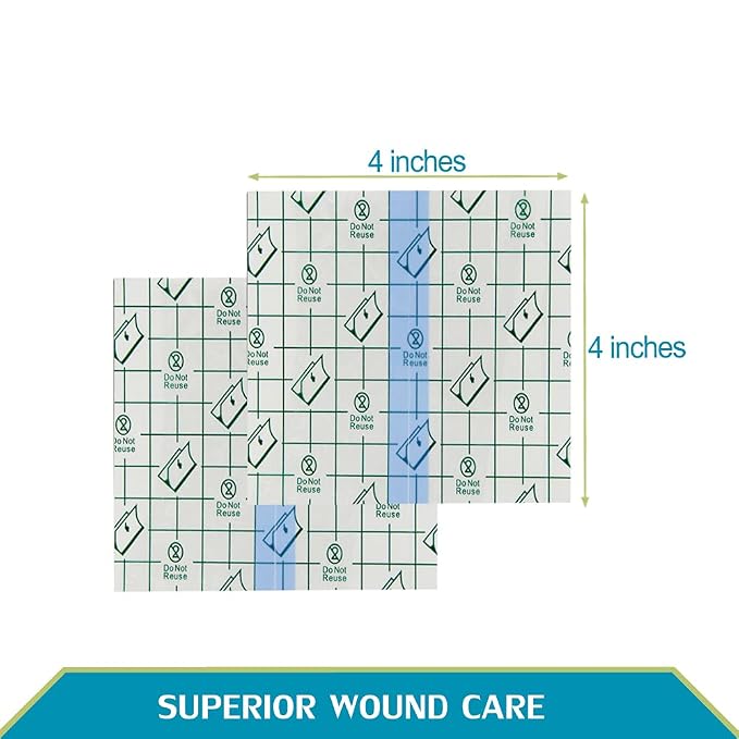 50 Pcs Chest Port Shower Cover Waterproof Adhesive Bandage Protector 4 x 4 Inch - Image 5
