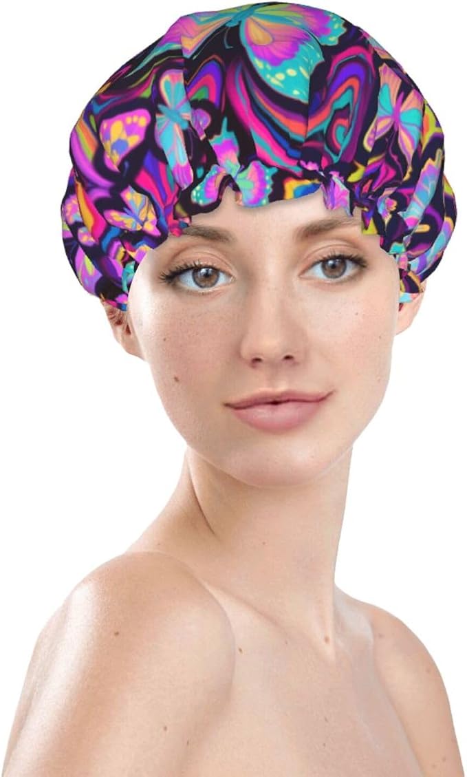Double Layers Waterproof Shower Cap - Image 3