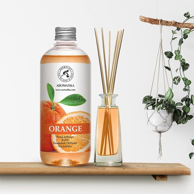 AROMATIKA Orange Reed Diffuser Refill 17 Fl Oz - Image 8